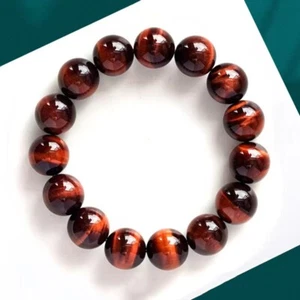Valentinstag Geschenkpackung Perlen Durchmesser 0,3/0,5"" rotes Tigerauge Stretch Armband - Bild 1 von 8
