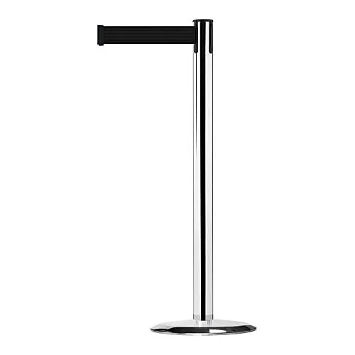 Tensabarrier Post, 13' L Dark Green Belt, 36.5" No Base 889F-1P-1P-MAX-NO-G7X-C - Image 1 of 4