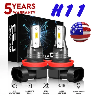 Bombillas LED blancas brillantes H11 para Can-Am Outlander Max 850 XT 2019-2022 Foto 1 de 4