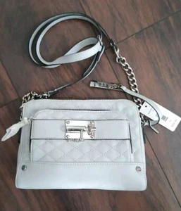 Massini Cloud Gray Crossbody Chain Purse/ Handbag - Medium - New With Tags - Picture 1 of 18