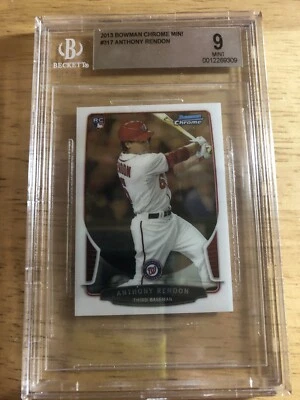 2013 Bowman Chrome Mini Anthony Rendon BGS 9 #317 - Image 1 of 4