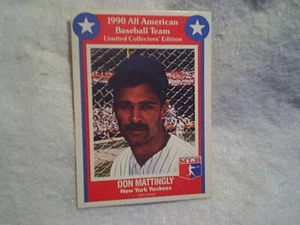 1990 Don Mattingly MSA All American Baseball Team Karte #11, New York Yankees, Hof - Bild 1 von 2