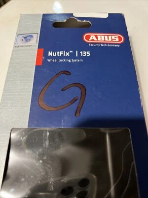 ABUS Nutfix Quick Release Single 135mm Black qr skewer bike bicycle hub - Image 1 of 2