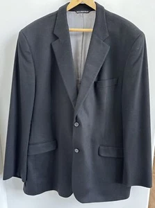 Barneys New York Men 100% Cashmere Black Blazer Jacket Sport Coat 46L Loro Piana - Picture 1 of 9