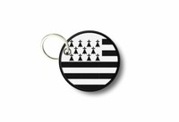 Porte cle cles clef brode patch ecusson biker tete de mort r10