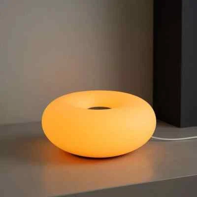 60s Donut Orange Touch LED USB Table Bedside Lamp - Image 1 of 4