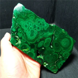 AAA 296.2G Natural Polished Malachite Pear Cabochon Gemstone Congo Africa YWD110 - Picture 1 of 12