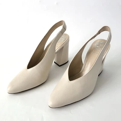 Bombas VINCE CAMUTO Tashinta con cordones en pergamino antiguo Brulee talla 6M  Foto 1 de 4