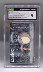 CGC 9 SCHEDA TELEFONICA promo giapponese IL MIO VICINO TORO Giappone STUDIO GHIBLI iconica!! - Foto 1 di 3