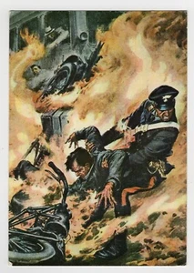 Domenica del Corriere - Carabiniere saves man in the flames (1954) - Picture 1 of 2