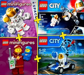LEGO Minifigures / CITY #30315, #30365, #71037, #71046 - Space Series - 100% NEW