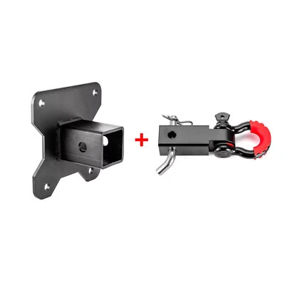 WSAYS For Polaris RZR XP 1000 Rear 2" Trailer Hitch Receiver Shackle Tow Mount - Imagem 1 de 4