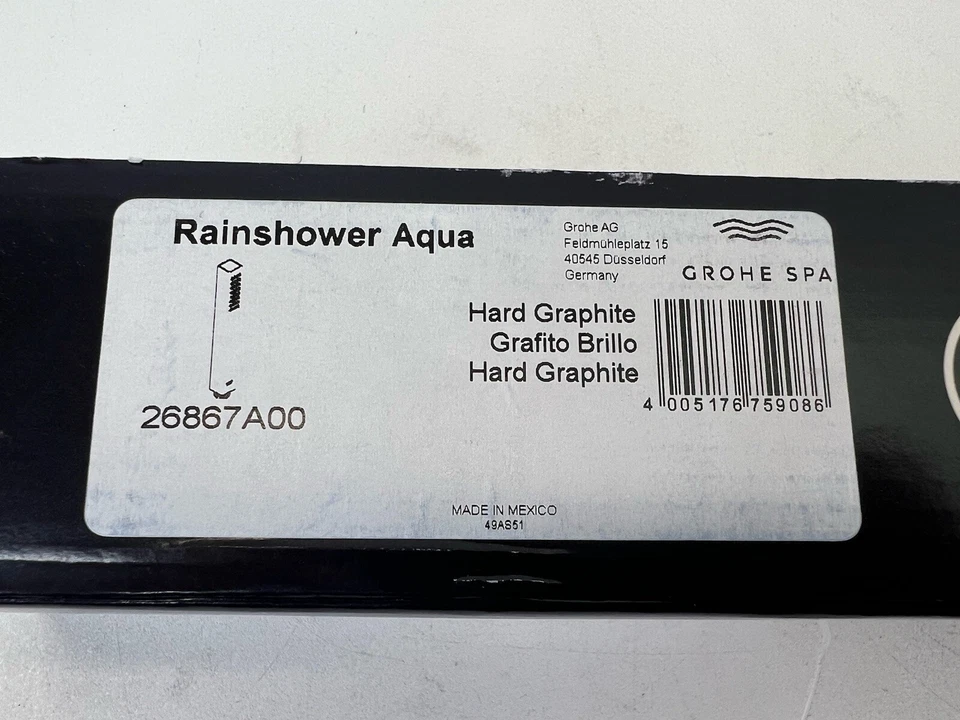 Grohe 26867A00 Euphoria Cube 1.75 GPM Single Function Hand Shower Hard Graphite