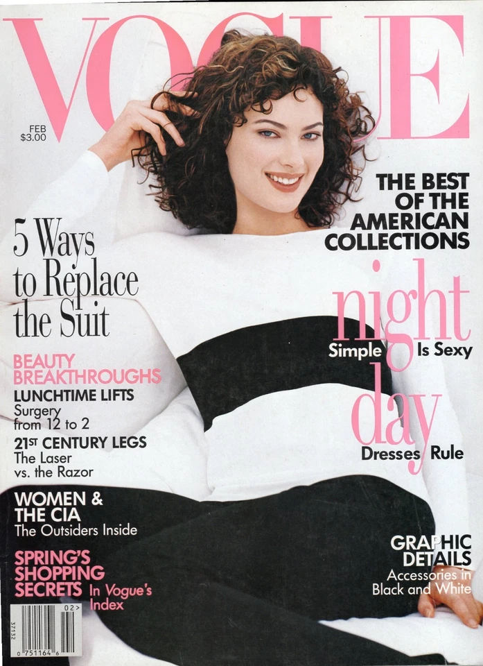 Vogue Magazine February 1996 Shalom Harlow Foto 1 de 1