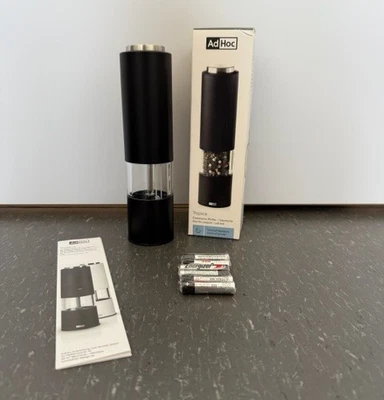AdHoc - Elektrische Pfeffer-/Salzmühle TROPICA - schwarz - Bild 1 von 4