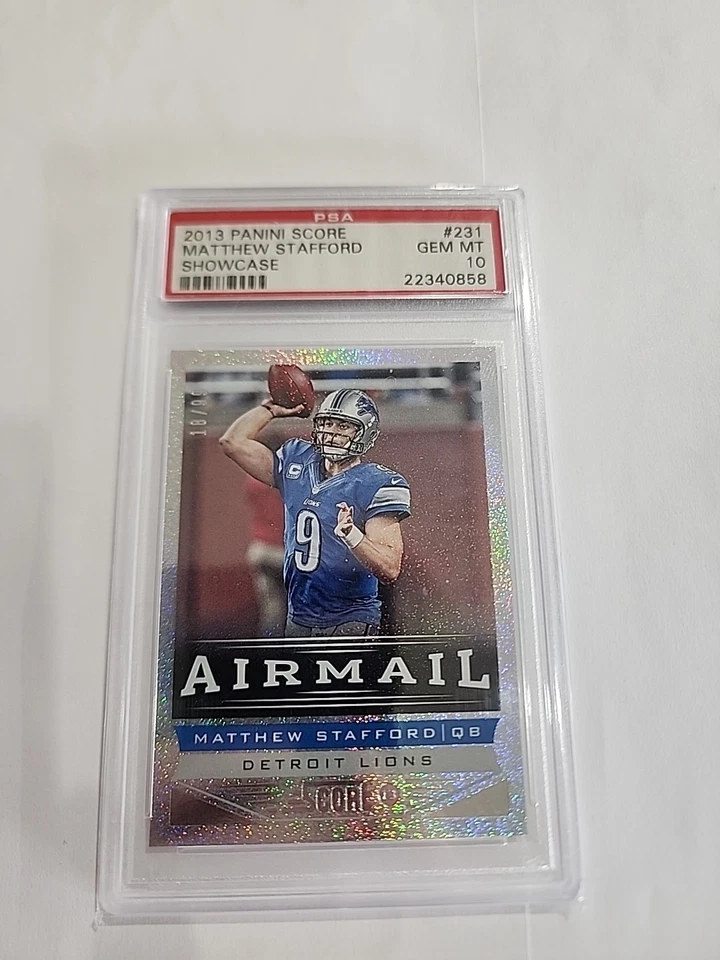 2013 Panini Score Showcase Matthew Matt Stafford #251 72/99 PSA 10 Pop 1 ZL - Image 1 of 3