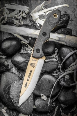 Knives Mini Scandi Survival neck Knife Tan Blade MSK-SURV - Image 1 of 3