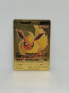 Flareon V Gold Foil Card - Picture 1 of 2