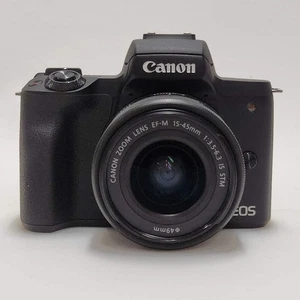 Canon EOS M50 24,1 megapixel fotocamera mirrorless con Canon 15-45 mm EF-M f/3,5-6,3 IS STM l - Foto 1 di 7