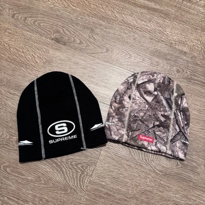SUPREME FW25  RACING PANEL BEANIE BLACK CAMO - Image 1 of 4
