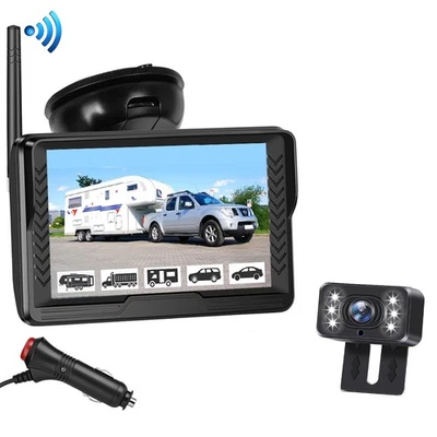Wireless Backup Camera 4.3'' Monitor W/Camera car truck Trailer RV Express VAN - Image 1 of 4
