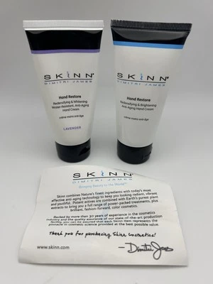 2x SKINN DIMITRI JAMES LOÇÃO CREME CLAREADOR ANTIENVELHECIMENTO PARA AS MÃOS 2 OZ - Imagem 1 de 3