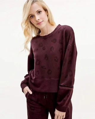 ESPLÉNDIDO Pullover Corinna en Negro Cereza Leopardo Talla Mediana Foto 1 de 4