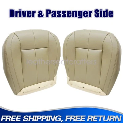 Driver & Passenger Bottom Leather Cover Tan For 1999 to 2004 Jeep Grand Cherokee - Image 1 of 4