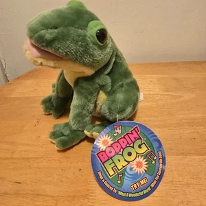 Boppin Frog Animated Musical Plush Stuffed Toy Beverly Hills Teddy Works New - Picture 1 of 17