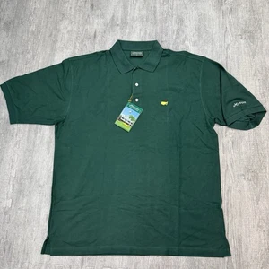 NUEVO CON ETIQUETAS POLO DE ALGODÓN VERDE AUGUSTA COLECCIÓN MASTERS XL PARA HOMBRE RARO - Imagen 1 de 8