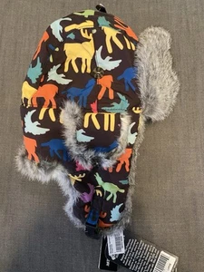 Mad Bomber Kids Navy Aviator Pilot Hat Real Rabbit Fur  Cap Large - Picture 1 of 4