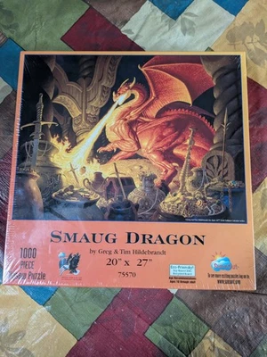 Rompecabezas Smaug Dragon Señor de los Anillos J.R.R Tolkien 1000 piezas nuevo en caja sin abrir Foto 1 de 3