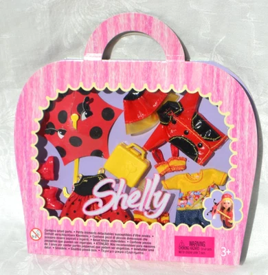 Barbie Little Sister Kelly Shelly doll Fashion Pack Lady Bug Raincoat outfit New - Image 1 of 3