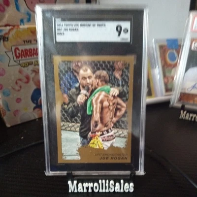 2011 Topps UFC Moment of Truth #87 Gold JOE ROGAN RARE SGC 9 MINT 🔥 - Image 1 of 2