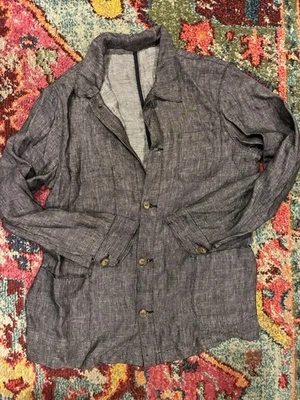 Epaulet Doyle 42 Graphite Linen ~1”  longer body length~ New/Unworn chore coat - Image 1 of 4