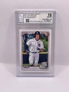 2020 Bowman Draft Dillon Dingler 1st Bowman #BD-144 Graded MGCo. Gem Mint 10 - Picture 1 of 1