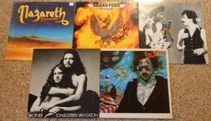 5 LP Vinyl Record Lot - 70s Rock - Santana GRAND FUNK Joe Walsh NAZARETH Brother - Imagen 1 de 22