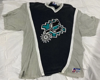 VTG 90s San Antonio Spurs Basketball Champion Official Shooting Shirt Size XL - Image 1 of 4
