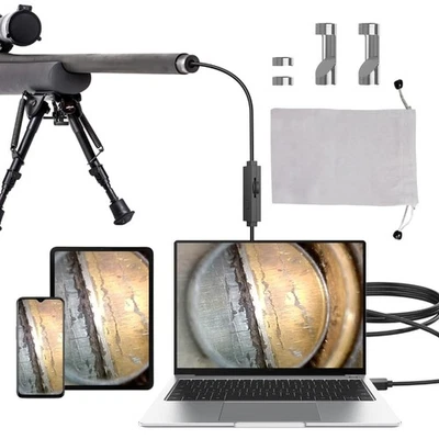 AOPICK Rifle Borescope, Bore Camera Gun Cleaning Camera Larger-Hunting Shooting Firearm