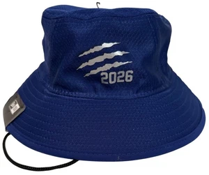 Grizzly Paw Mark 2026 Blue Bucket Hat Black Drawstring by New Era S/M NWT - Picture 1 of 7