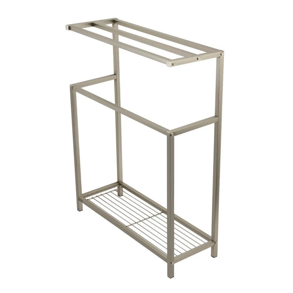 Kingston Brass SCC8368 Edenscape Freestanding Iron Towel Rack Brushed Nickel