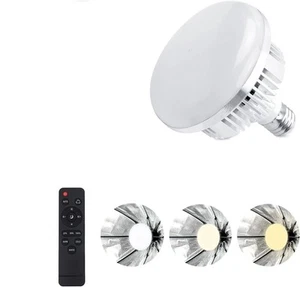 1 - 135W Studio Photography Light Bulb Dimmable Tricolor LED with remote control - Picture 1 of 8