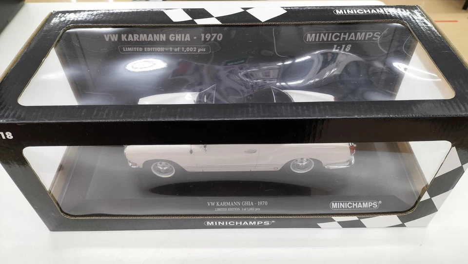 【Mini car】 MINICHAMPSVM KARMANN GHIA 19701/18 scale car from Japan - Image 1 of 4