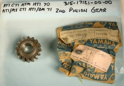 Yamaha AT1 ATM AT2 CT1 HT1 MX125 SEGUNDO PIÑÓN ENGRANAJE ~ NOS 315-17121-00-00 Foto 1 de 4