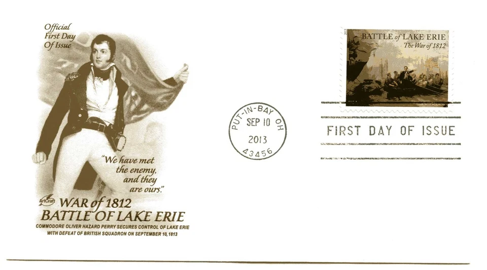 4805 War of 1812: Battle of Lake Erie, ArtCraft FDC - Image 1 of 1