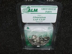 ALM GH002 50 x greenhouse aluminium lap clips - Picture 1 of 1