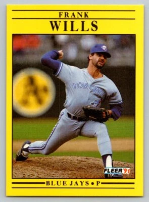 1991 Fleer # 191 - Frank Wills - Toronto Blue Jays - Image 1 of 2