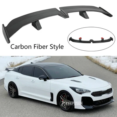 Alerón trasero de fibra de carbono GTStyle Racing labio de ala para Kia Rio 2018-2023 Foto 1 de 4