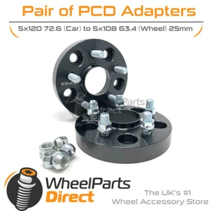 Adapters 5x120 72.6 to 5x108 63.4 25mm for Land Rover Discovery [Mk3] 04-09 - Picture 1 of 4