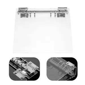 Notebook Cover Binder Shell Clear Binder Cover Acrylic View Binder Reusable - Picture 1 of 12